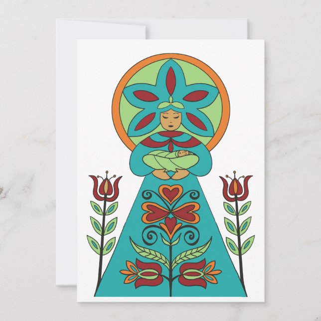 De Festividades Cartão Ciocia Design Polonês (Frente)