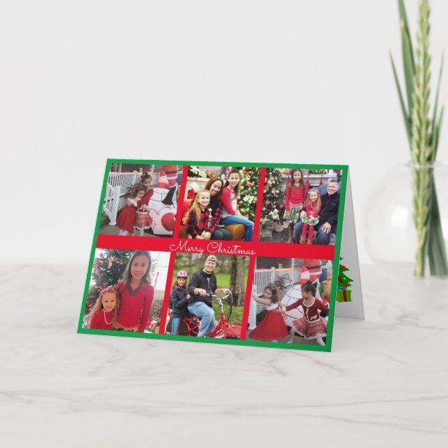 De Festividades Cartão com fotos Avós 6 Galeria Fotos Natal (Frente)