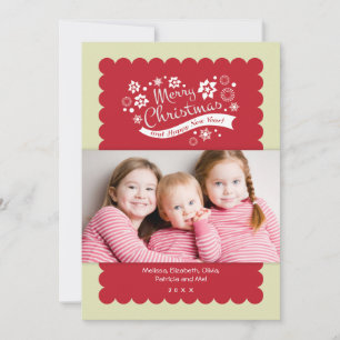 De Festividades Cartão com fotos do Feliz Natal