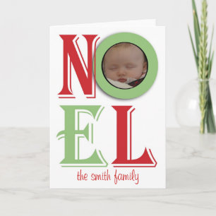 De Festividades Cartão com fotos do Noel