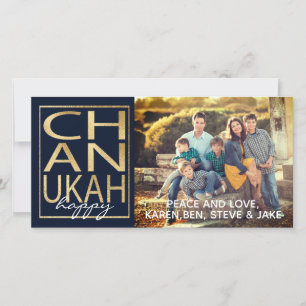 De Festividades Cartão com fotos Hanukkah/envelope Chanukah Feliz