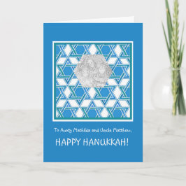 De Festividades Cartão com fotos Hanukkah personalizável, Estrela 