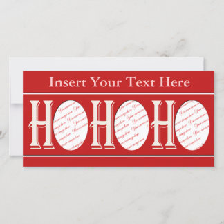 De Festividades Cartão com fotos Ho Ho