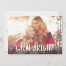 De Festividades CARTÃO COM FOTOS HOLIDAY | Moderno Calm Bright Nat