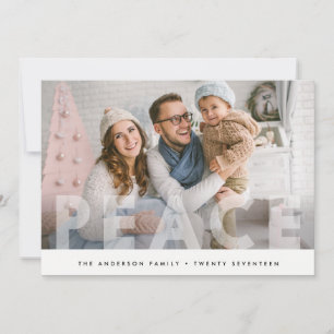 De Festividades CARTÃO COM FOTOS HOLIDAY PEACE Mínimo Dots Nat
