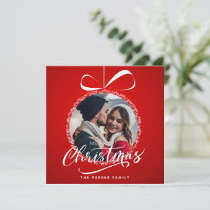 De Festividades Cartão com fotos Mínimo Elegante Moderno Personali