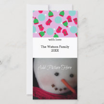 Cartão com fotos Mittens e Hats