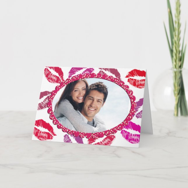 De Festividades Cartão com fotos namorados (Frente)