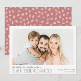 De Festividades Cartão com fotos namorados Hugs e Kisses