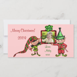 De Festividades Cartão com fotos natais vintages