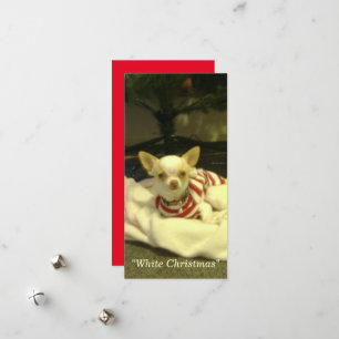 De Festividades cartão com fotos "Natal branco" com/sem envelope