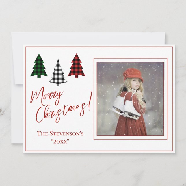 De Festividades Cartão com fotos Natal Personalizado do Natal (Frente)