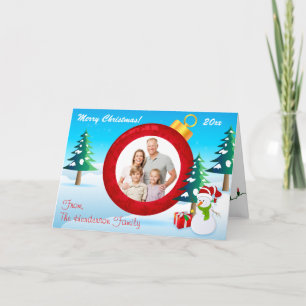 De Festividades Cartão com fotos personalizado 5