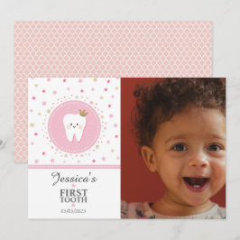 De Festividades Cartão com fotos Personalizado da Primeira Garota