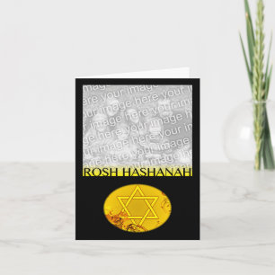 De Festividades cartão com fotos rosh hashanah