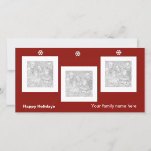 De Festividades Cartão com fotos Sassy Snowflake
