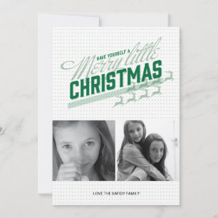 De Festividades Cartão com fotos verde referente à cultura