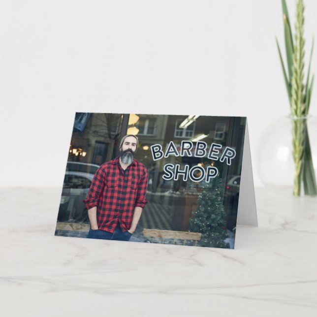 De Festividades Cartão da barbearia (Frente)