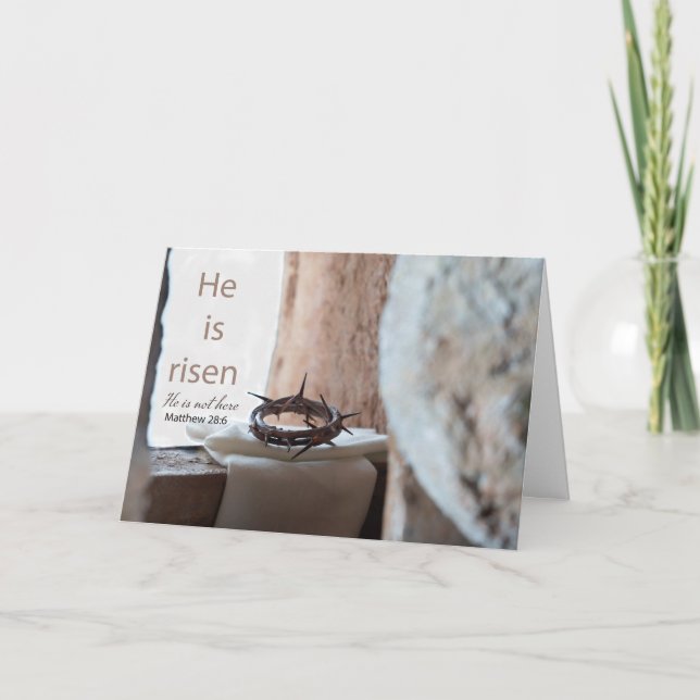 De Festividades Cartão da Ressurreição Cristã (Frente)