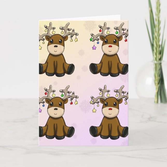 De Festividades Cartão Deers (Frente)