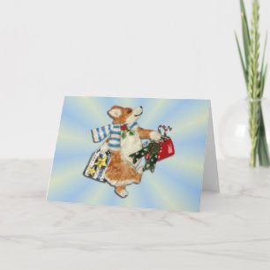 De Festividades Cartão do cliente do feriado do Corgi