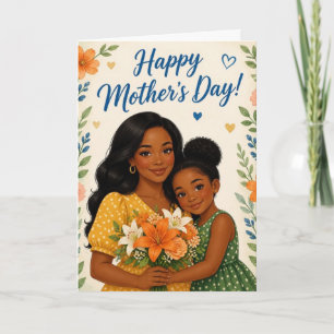 De Festividades Cartão do Dia das Mães Amor Desabrocha