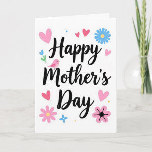 De Festividades Cartão do Dia das Mães Amor em Flor