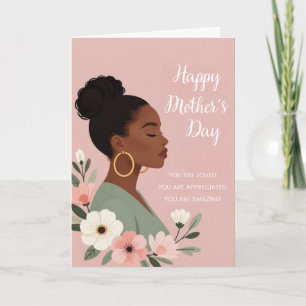 De Festividades Cartão do Dia das Mães com Afirmação Maternal