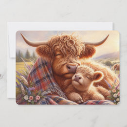 De Festividades Cartão do Dia das Mães da Vaca das Terras Altas