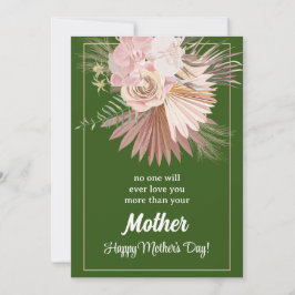 De Festividades Cartão do Dia das Mães Floral Rústico – Florescend