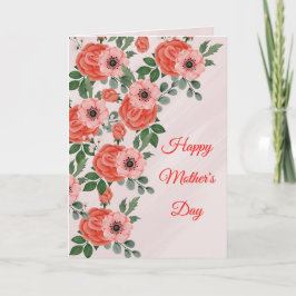 De Festividades Cartão do Dia das Mães Paster Flowers (Texto Comov