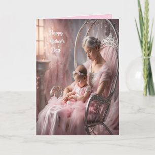 De Festividades Cartão do Dia das Mães Primeira Menina