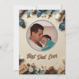 De Festividades Cartão do Dia do Pai Elegante Moderno - Mensagem p