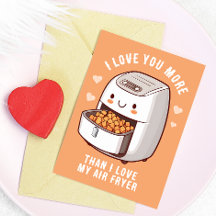 Cartão do Dia dos Namorados da Fritadeira Cute