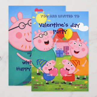 De Festividades Cartão do Dia dos Namorados da Peppa Pig para a Tu