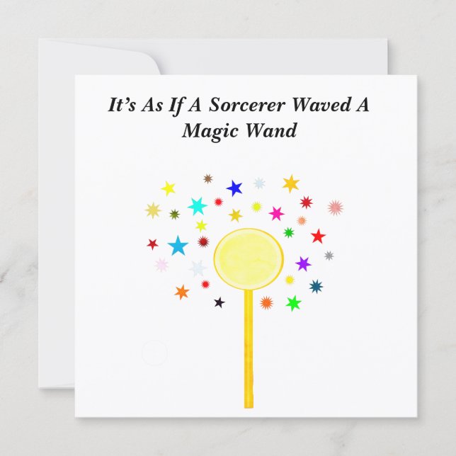 De Festividades Cartão do Dia dos Namorados da Varinha Mágica (Frente)