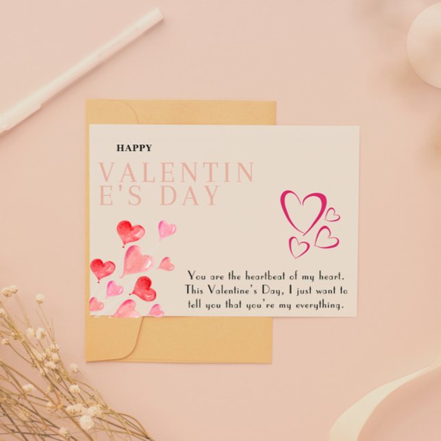 De Festividades Cartão do Dia dos Namorados para Impressão Digital (Digital Download Printable Valentine's Card)