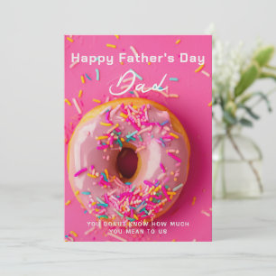 De Festividades Cartão do Dia dos Pais Donut Rosquinha Para o Papa