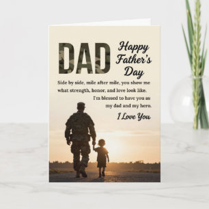 De Festividades Cartão do Dia dos Pais Militar