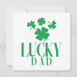 De Festividades Cartão do Dia dos Pais Sortudo - Shamrock