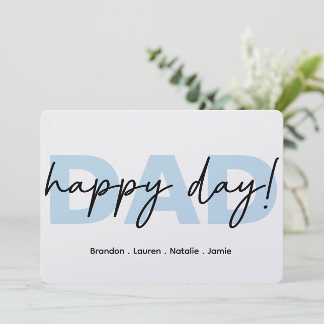 De Festividades Cartão do Dia Feliz do Papai, Presente Personaliza (Em pé/Frente)