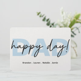 De Festividades Cartão do Dia Feliz do Papai, Presente Personaliza