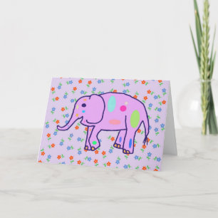 De Festividades cartão do Elefante Camuflado