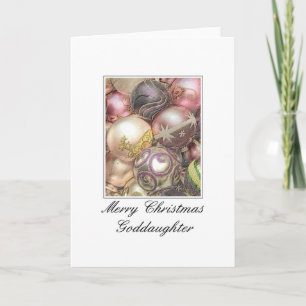 De Festividades Cartão do Feliz Natal do Goddaughter