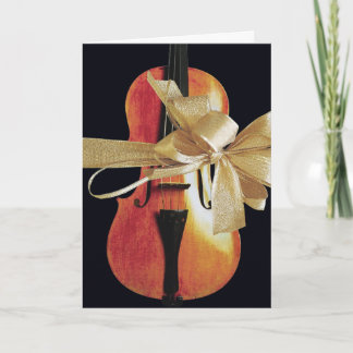 De Festividades Cartão do feriado do violino