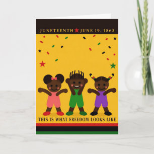 De Festividades Cartão do Juneteenth