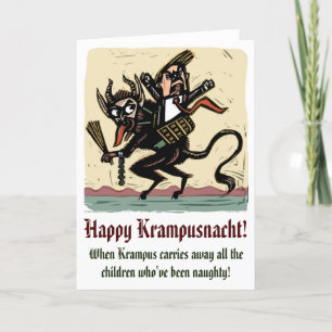 De Festividades Cartão do Krampus