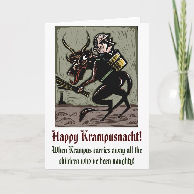 De Festividades Cartão do Krampus - Edição Putin (Frente)