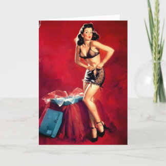 De Festividades Cartão do molho da menina Pin-Acima
