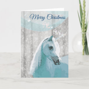 De Festividades Cartão do Natal do cavalo do unicórnio